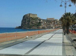 Lavori in corso Lungomare di Scilla